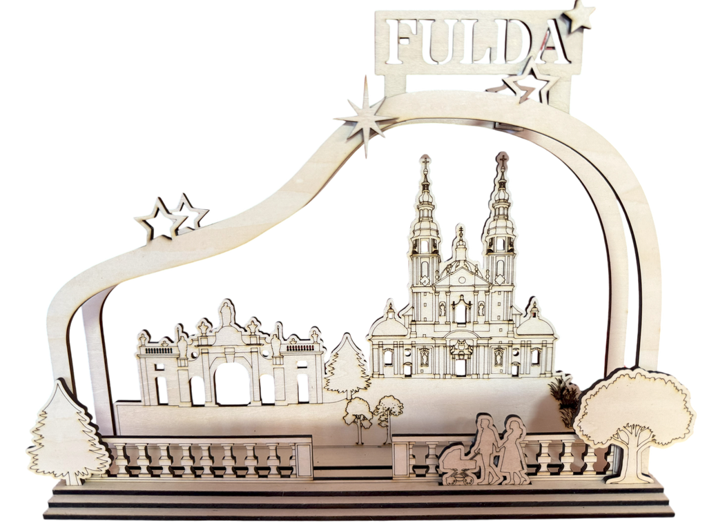 Schwibbogen Fuldaer Dom und Paulustor Größe L