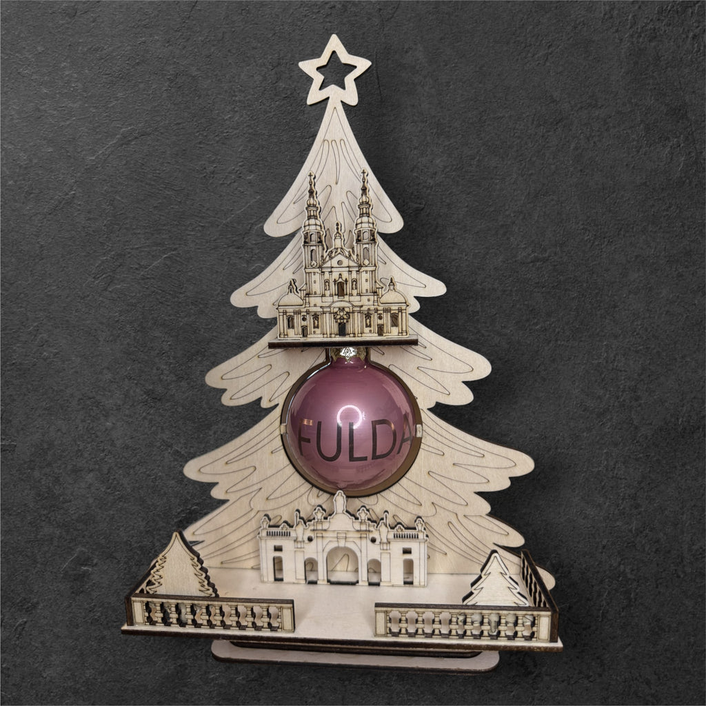 Weihnachtszauber aus Fulda: Dein gelaserter Holz-Weihnachtsbaum!