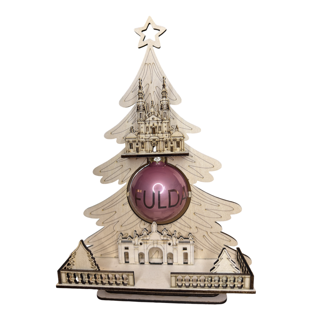 Weihnachtszauber aus Fulda: Dein gelaserter Holz-Weihnachtsbaum!