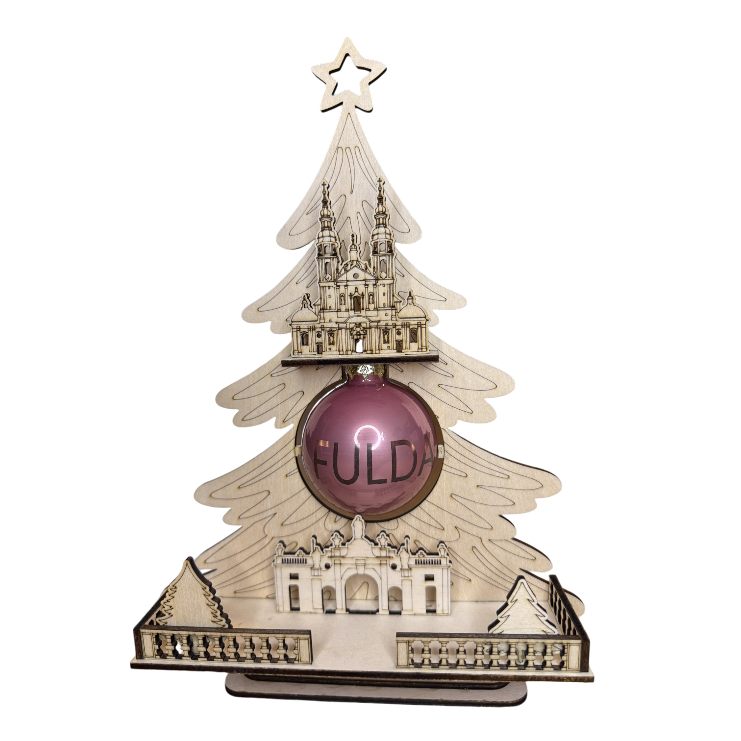 Weihnachtszauber aus Fulda: Dein gelaserter Holz-Weihnachtsbaum!