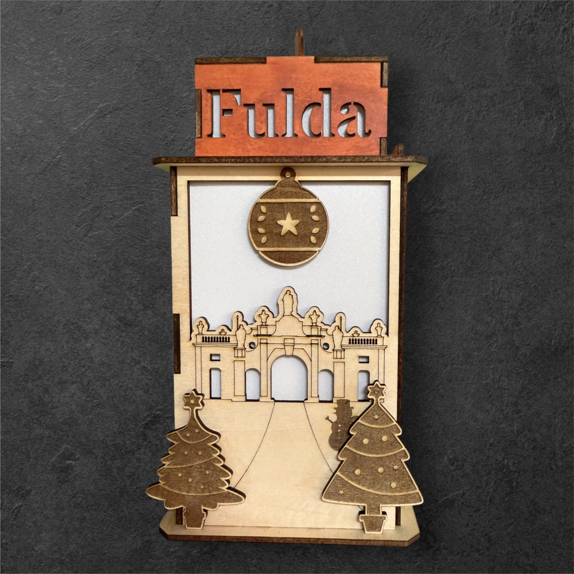 Laterne mit Fuldaer Dom und Paulustor!