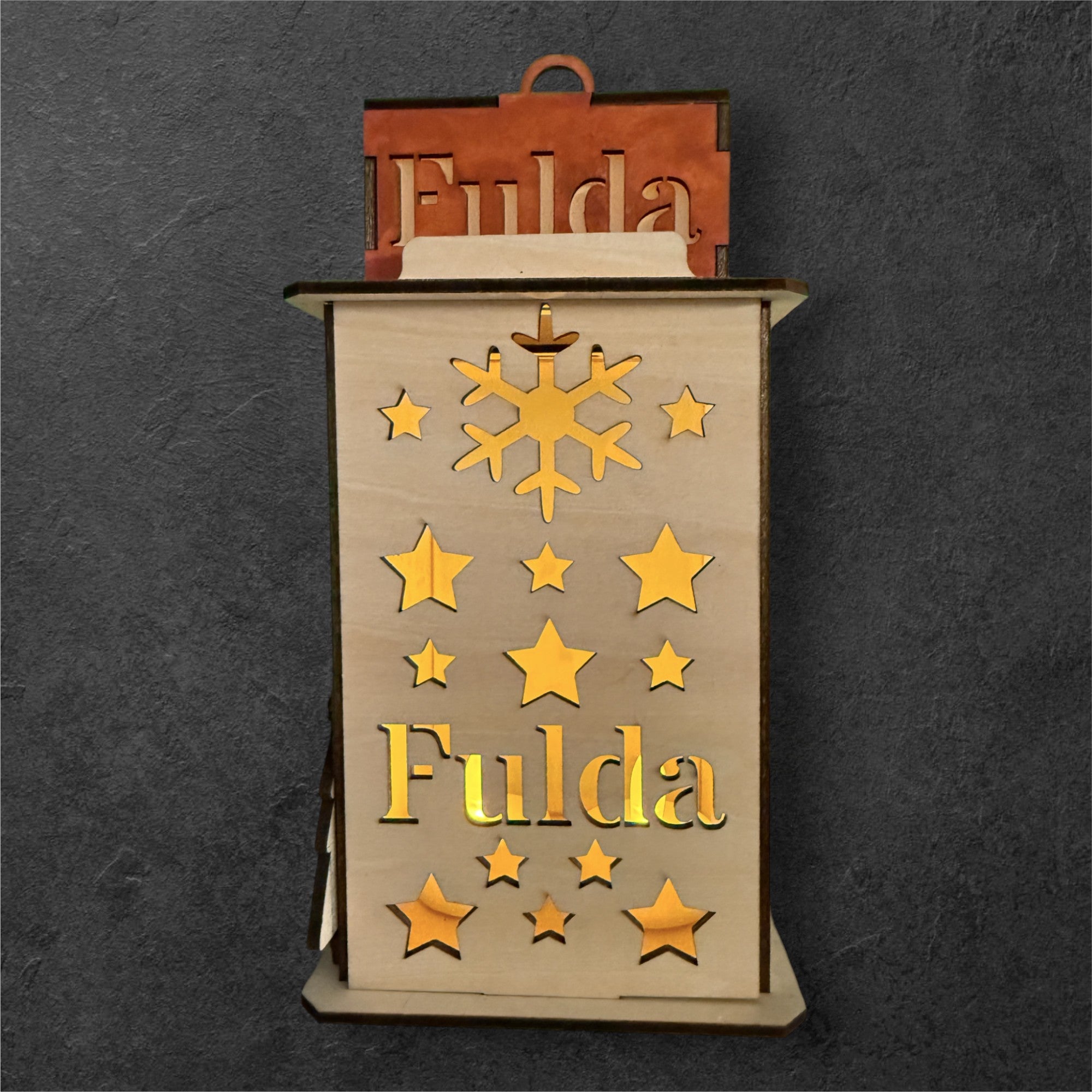 Laterne mit Fuldaer Dom und Paulustor!