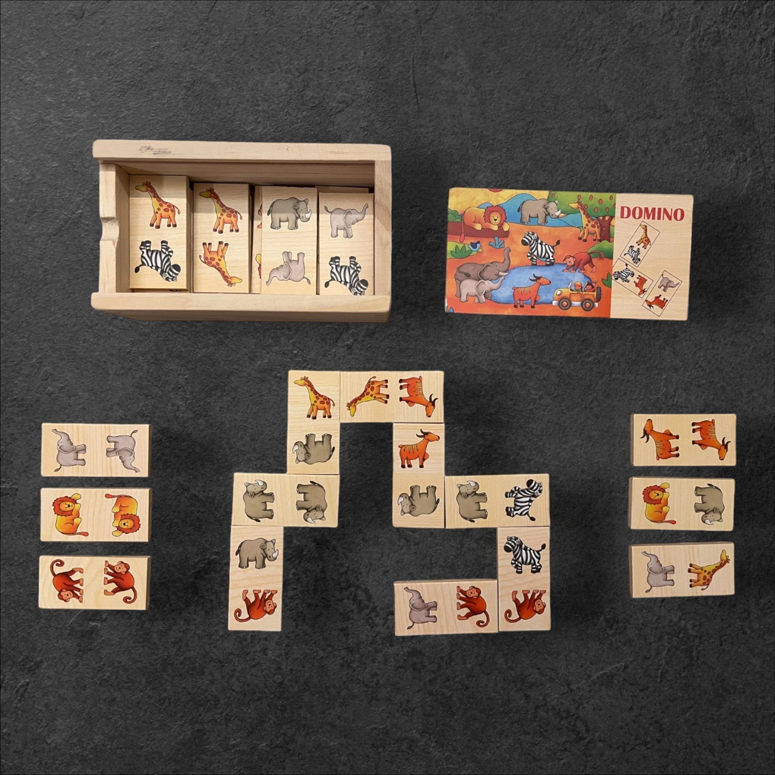 Domino Safari, 28 Teile