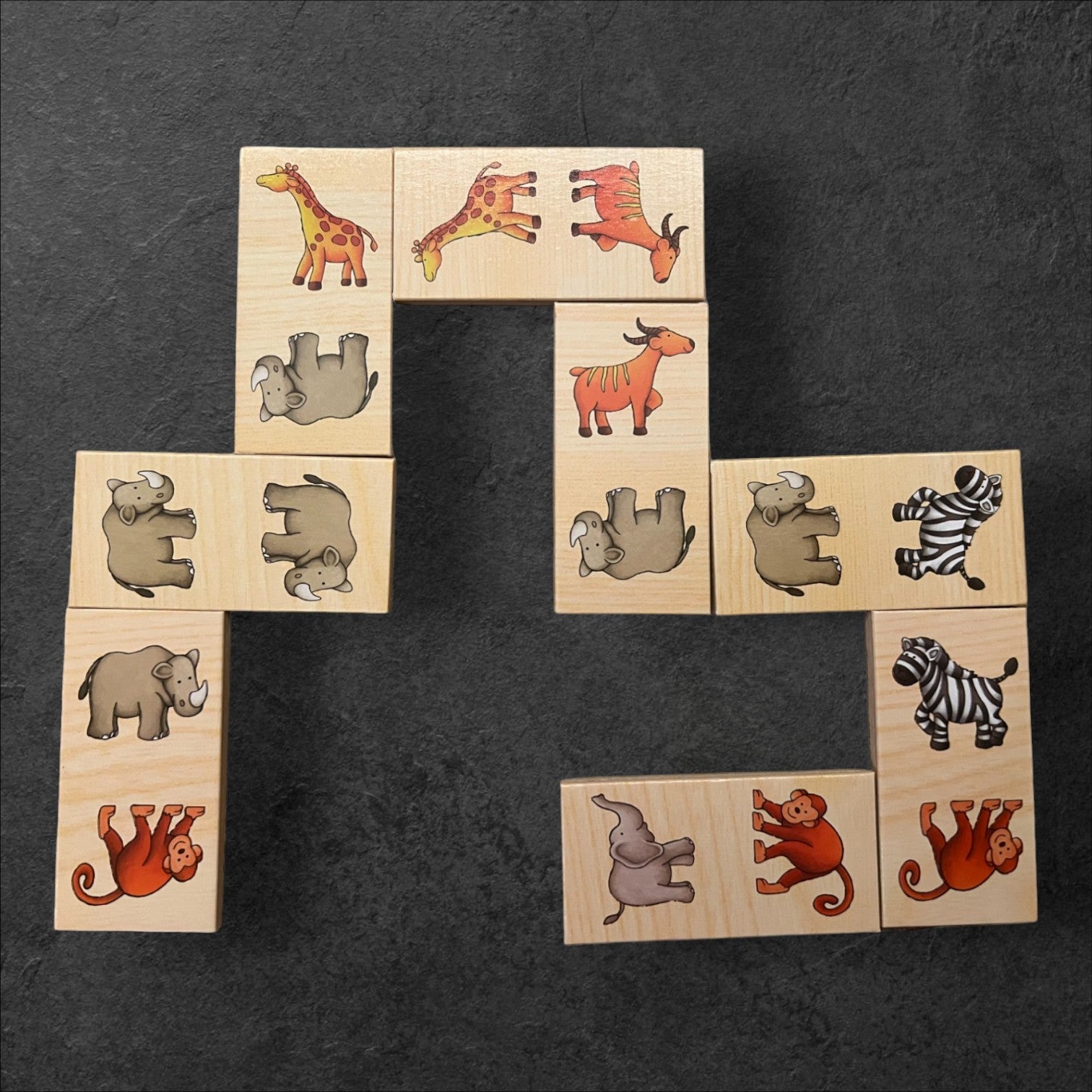 Domino Safari, 28 Teile