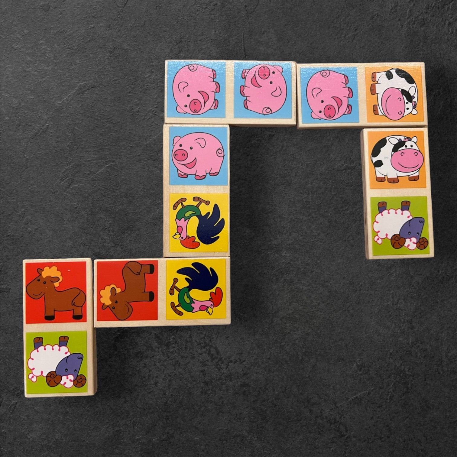 Domino Zootiere, 28 Teile