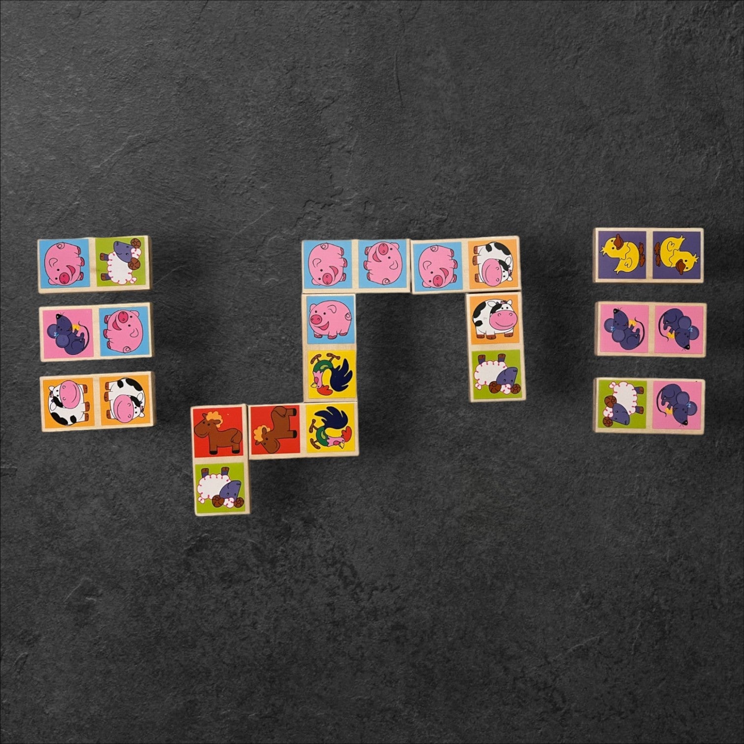 Domino Zootiere, 28 Teile