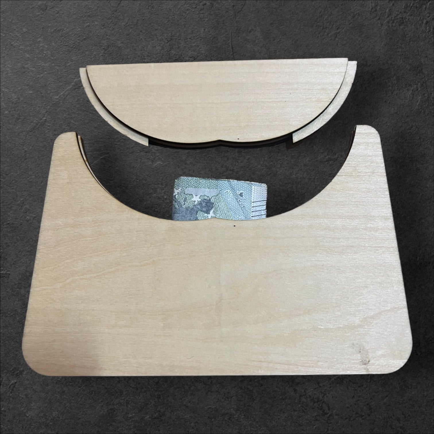 Geburtstag Kuvert - Ein Briefumschlag aus Holz für Geldgeschenke