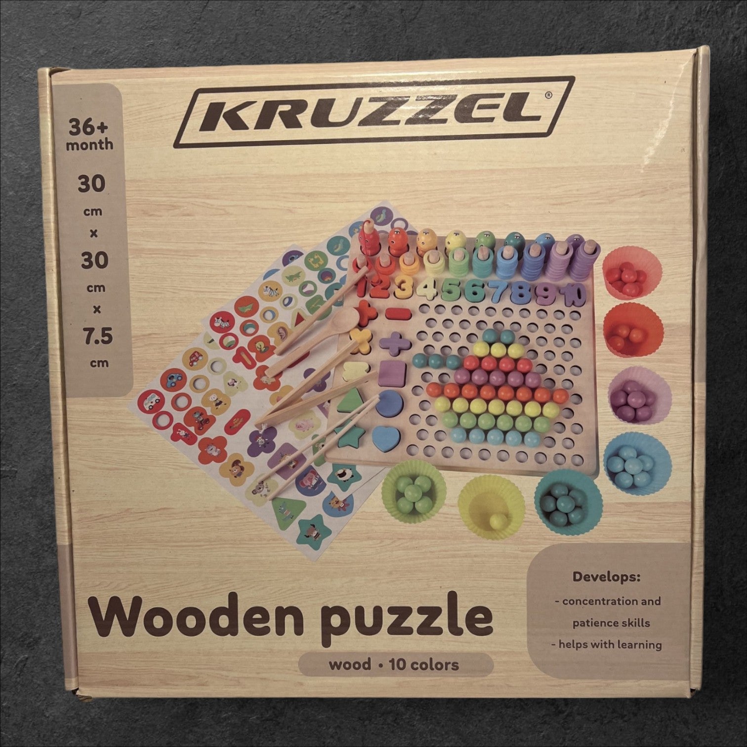 Holzpuzzle - Perlen