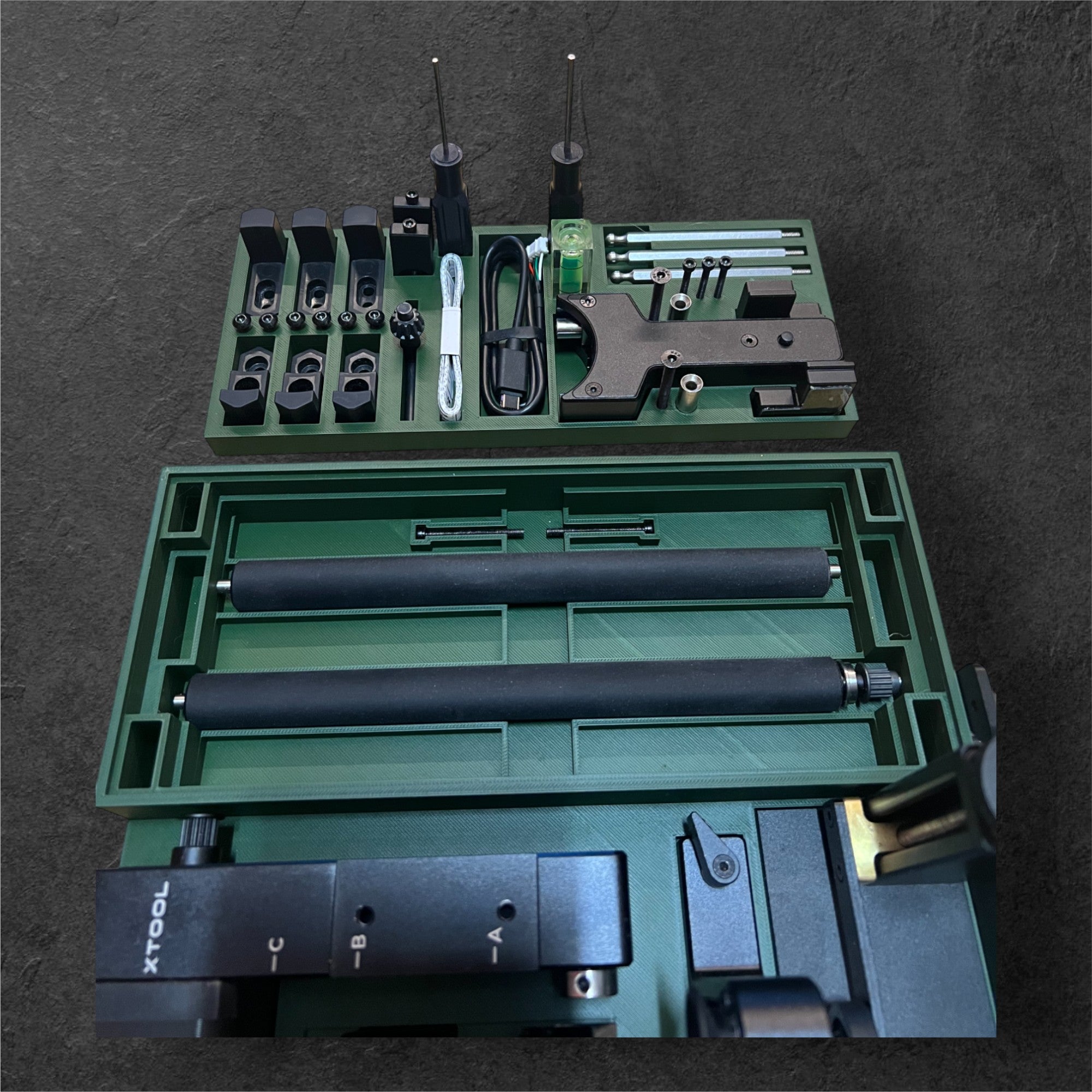 Aufbewahrungssystem Für den Rotary Pro2 + Zubehörset von xTool