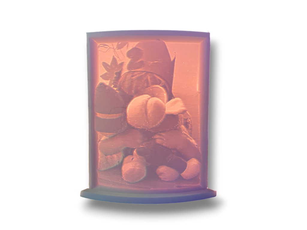 3D gedruckte Lichtbilder 9,5cm x 7,5cm