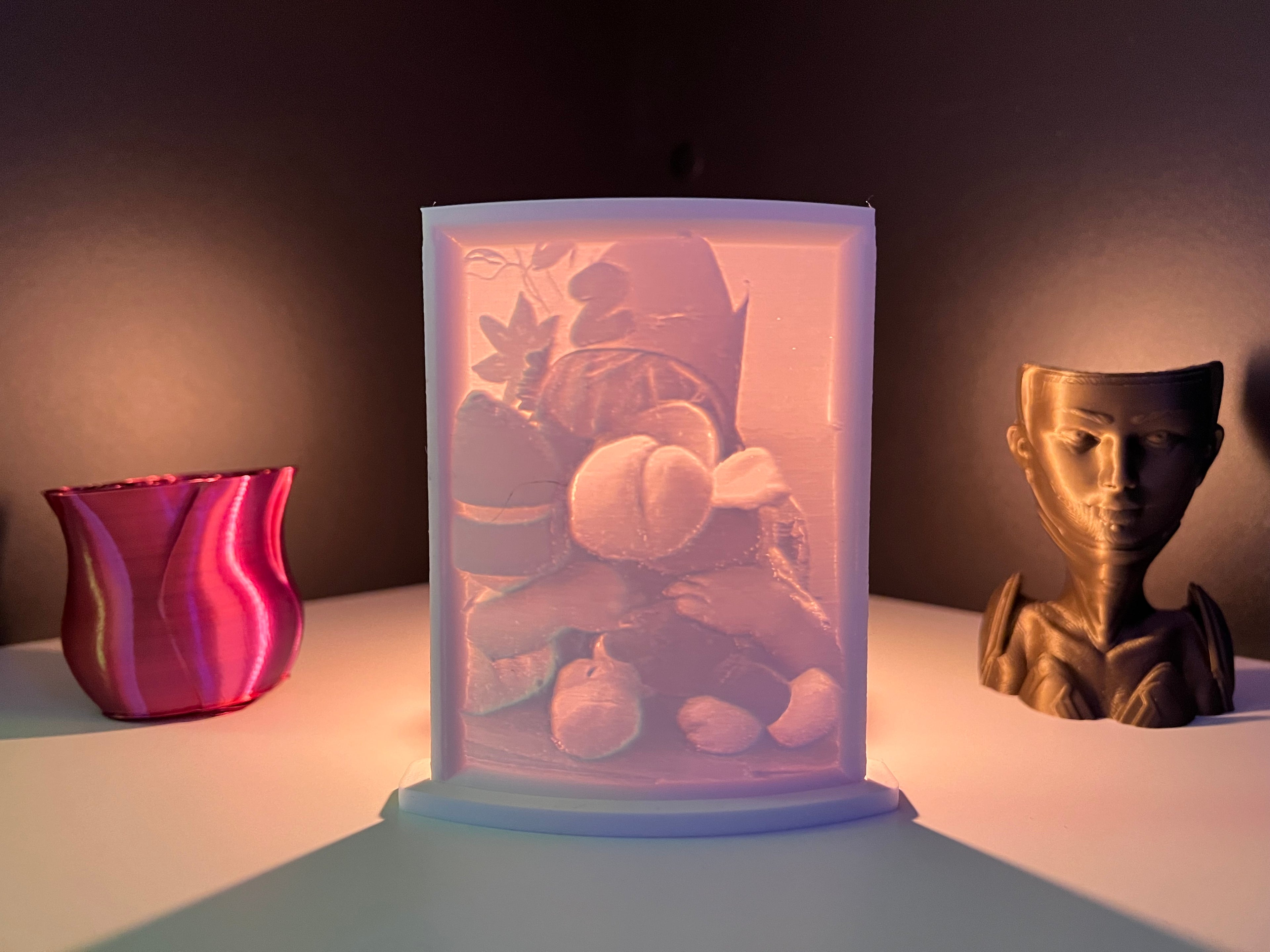 3D gedruckte Lichtbilder 9,5cm x 7,5cm