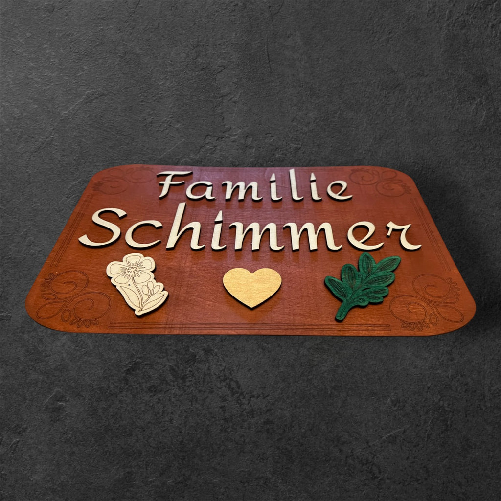 Familien Türschild