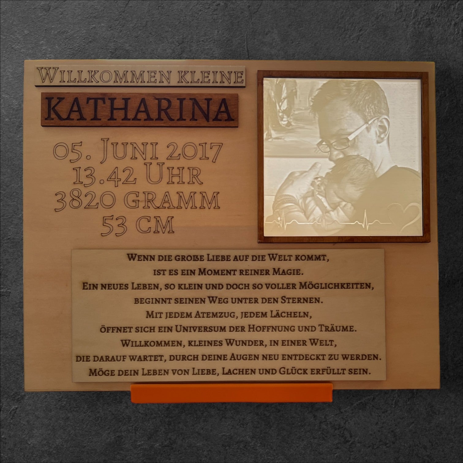 Willkommen kleine ... als Erinnerung zur Geburt