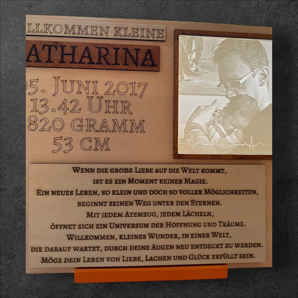 Willkommen kleine ... als Erinnerung zur Geburt