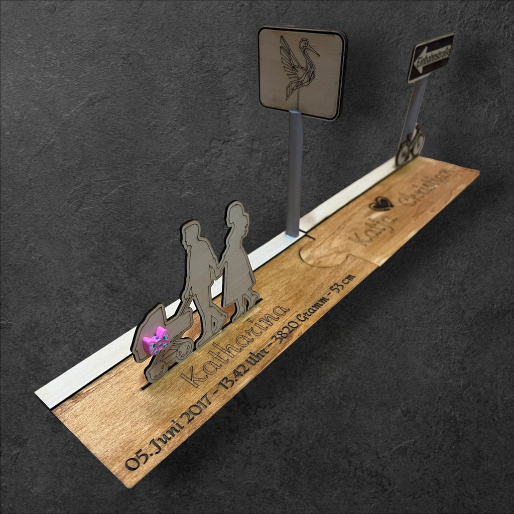 Geburt 3D Lasergravur