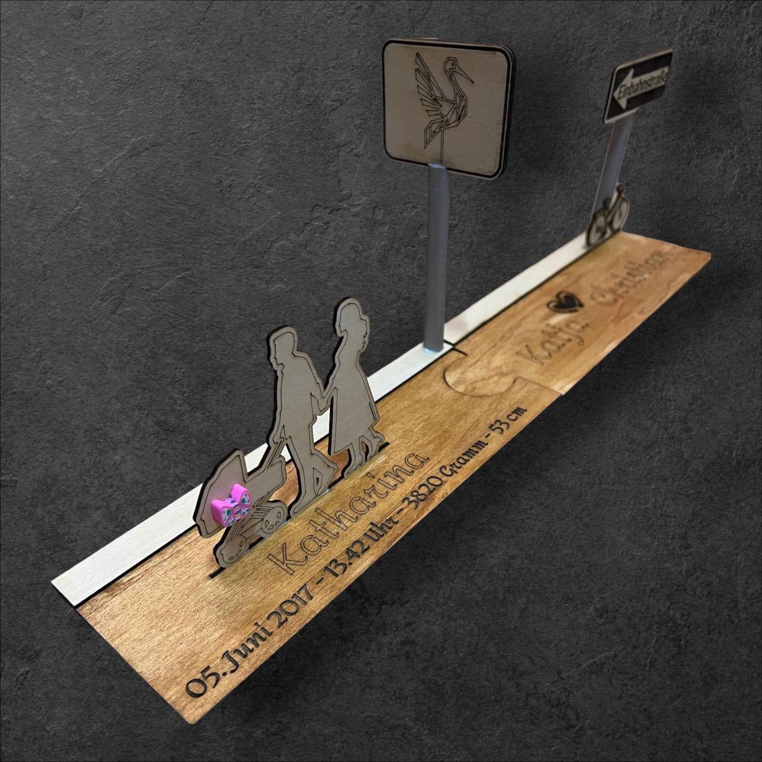 Geburt 3D Lasergravur