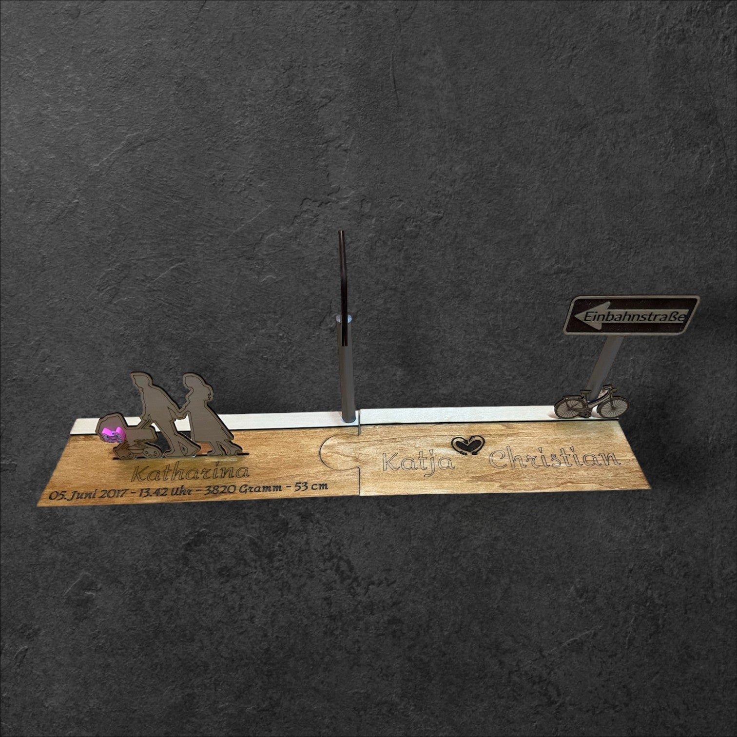 Geburt 3D Lasergravur