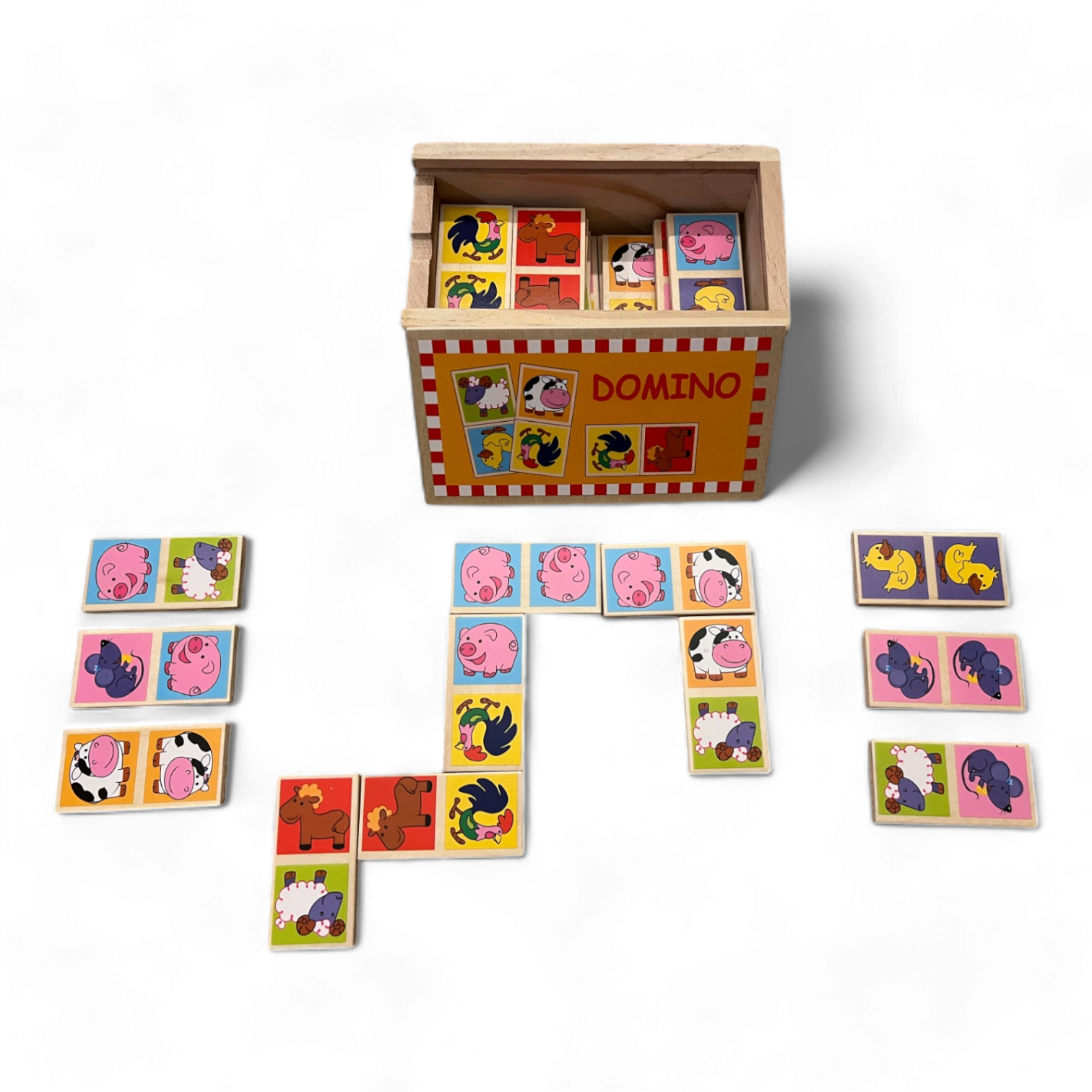 Domino Zootiere, 28 Teile