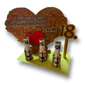 3D Geburtagsgeschenk mit Geldscheinhalterung