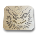Graviertes Holzschild "Liebe verbindet"