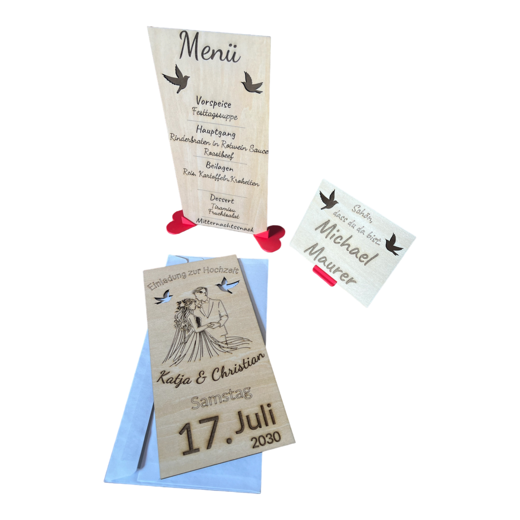 Unvergessliches Hochzeitsset