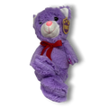 Plüschkatzen mit Schleife Lila 32cm