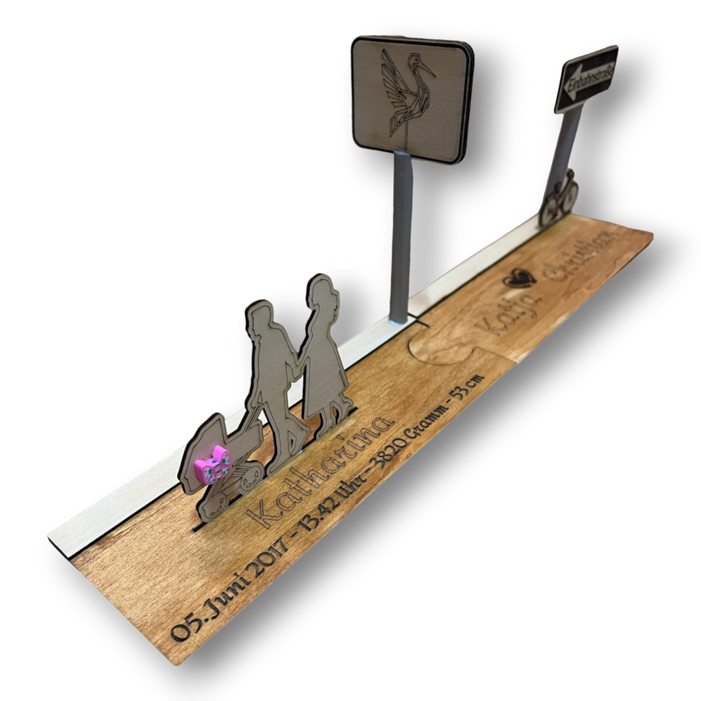 Geburt 3D Lasergravur